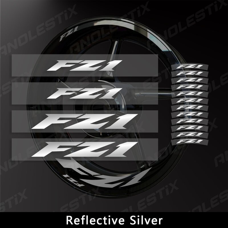 AnoleStix Reflective Motorcycle Wheel Sticker Hub Decal Rim Stripe Tape For YAMAHA FZ1 2019 2020 2021 2022 2023