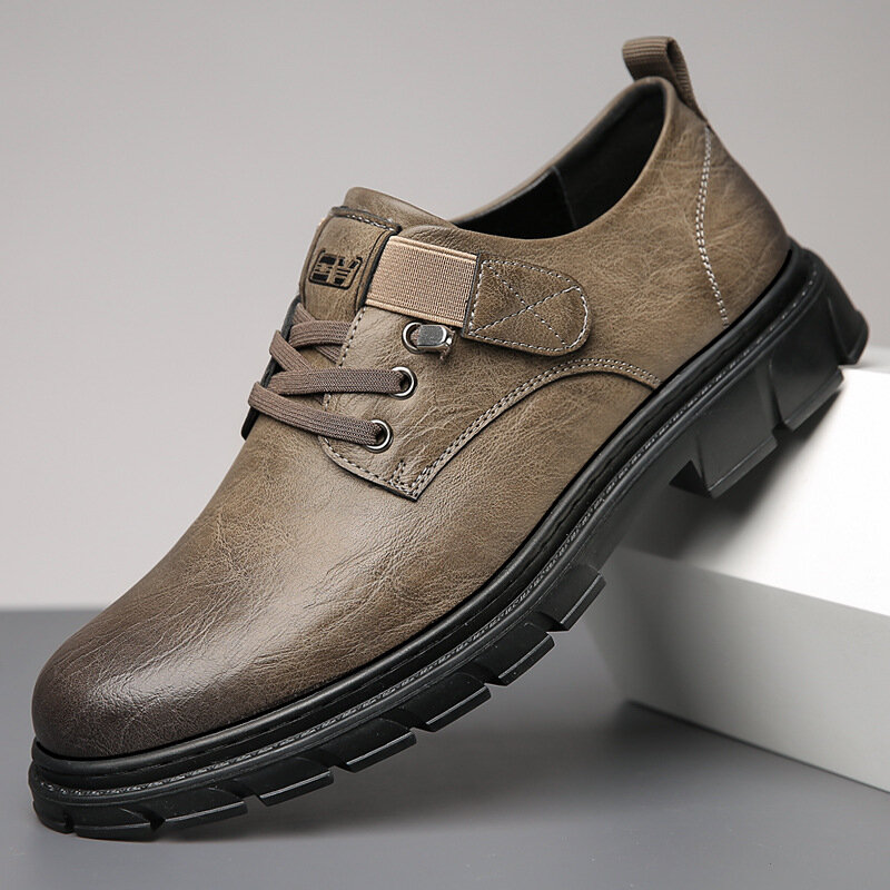حذاء رجالي غير رسمي من الجلد الأصلي حذاء رجالي ناعم من علامة تجارية فاخرة يسمح بالتهوية حذاء رجالي للمشي والقيادة Zapatos Hombre