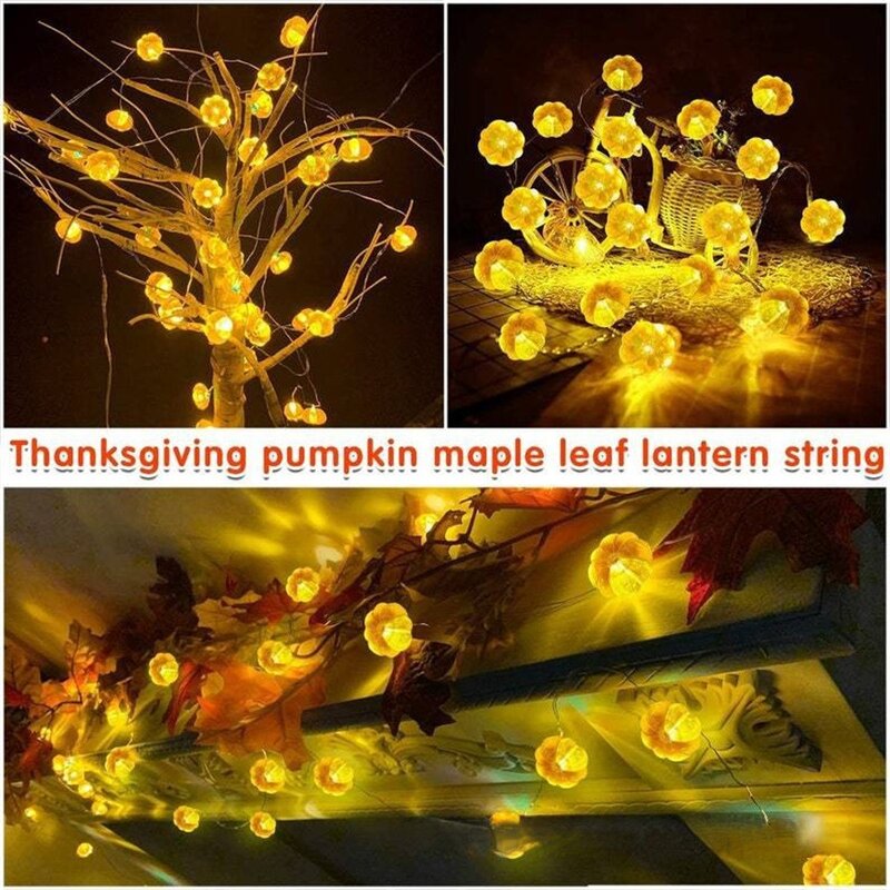 Halloween Pumpkin Bat Spider Light String Glow Horror Led Decoration Light Trick Or Treat 2023 Halloween Decoration