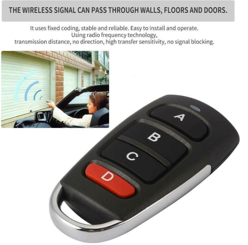 PROTECO HIT TX3 TX433 ANGIE 433405 Garage Door Remote Control 433MHz Fixed Code PROTECO Remote Control Gate Opener Transmitter
