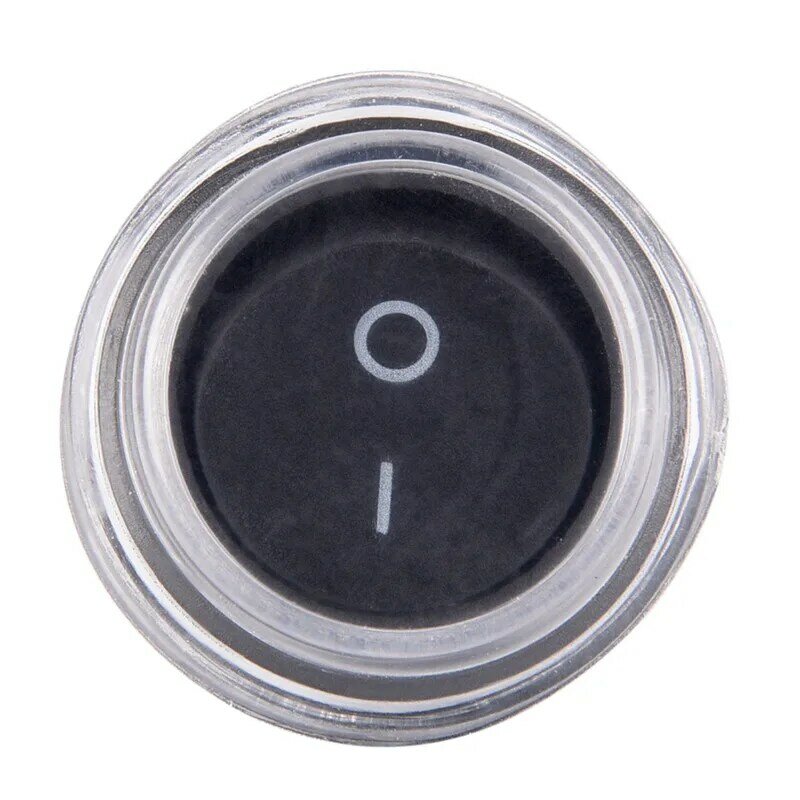 1 шт. 2-контактный автоматический тумблер-переключатель ON-OFF SPST с круглой точкой + водонепроницаемая крышка