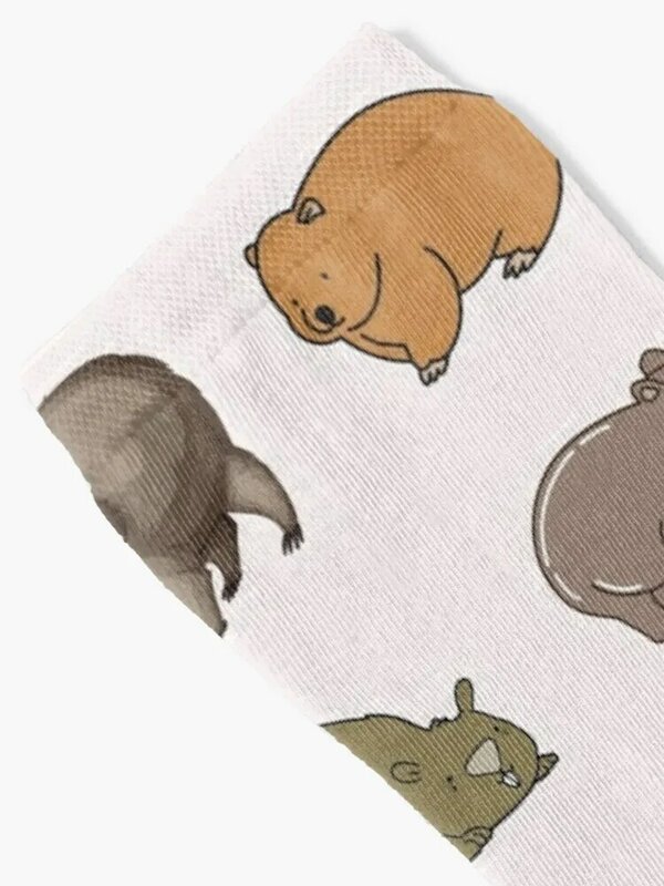 Wombat-wombat愛好家の靴下のための最高のギフト加熱ソックス幸せな靴下スポーツソックス
