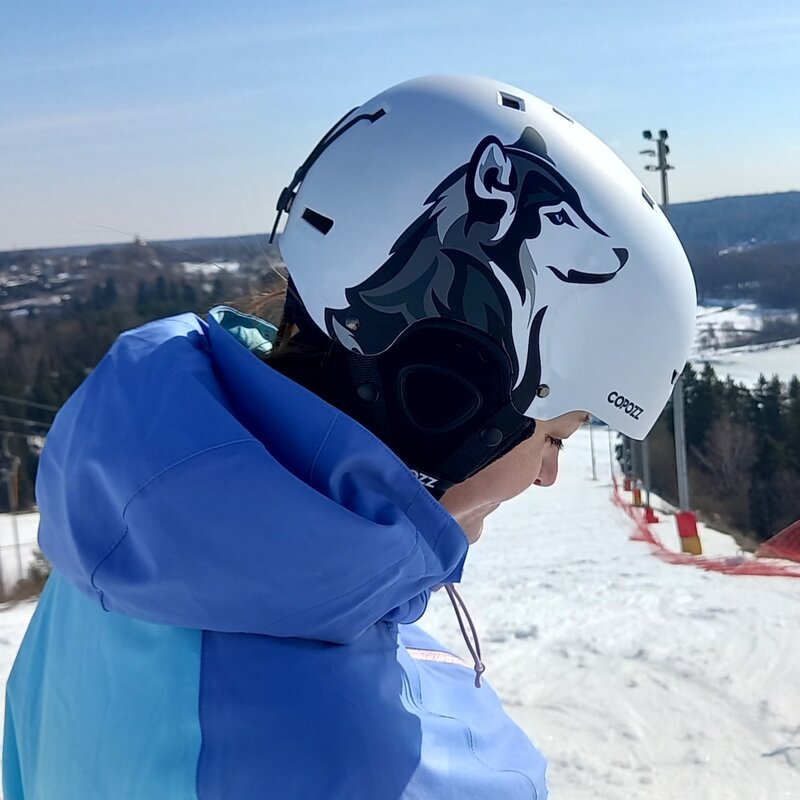 Copozz-capacete de esqui unissexo, meia coberta, anti-impacto, para adultos e crianças, segurança na neve, snowboard, certificado, novo