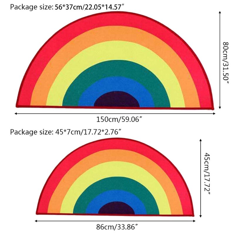 Houehold Rainbow Thảm Trải Sàn Nhiều Màu Sắc Thảm ADSC0012 Thảm Trang Trí Trang Trí Trang Sức Giọt
