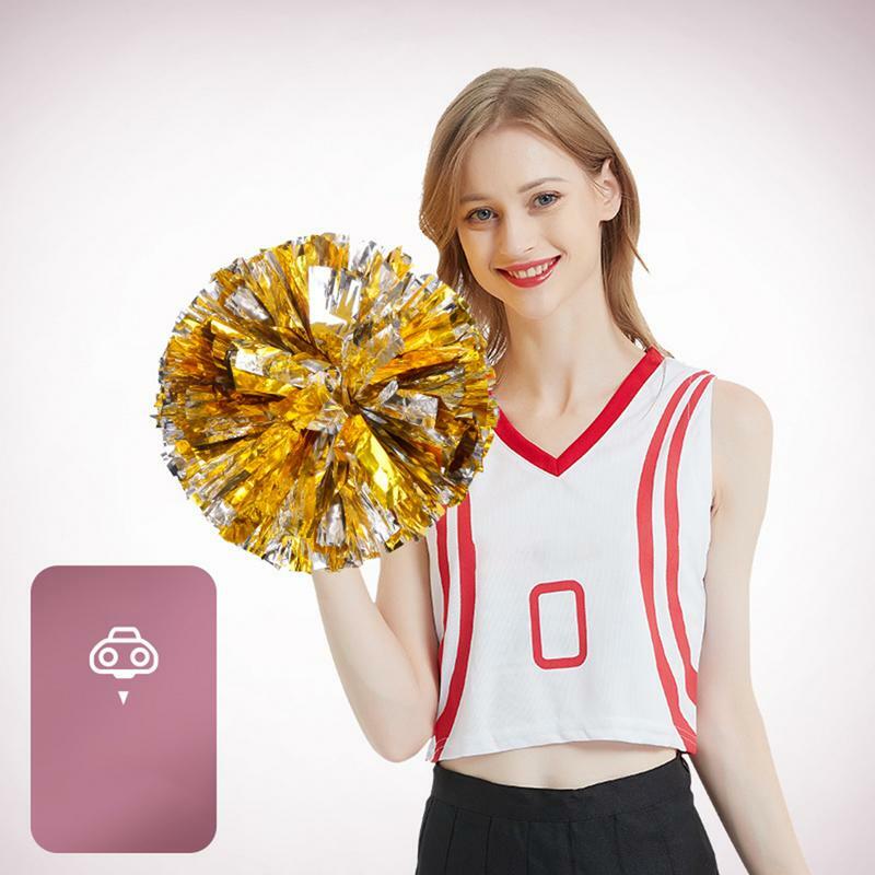 Pom-pom girl avec poignée en forme de fleur, balle de pom-pom girl, décoration de club, fournitures de sport, compétition