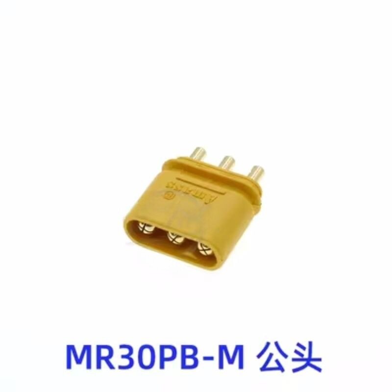 Enchufe conector MR30PB con funda, conector hembra y macho para batería Lipo RC, multicóptero, avión, 10 piezas (5 pares)