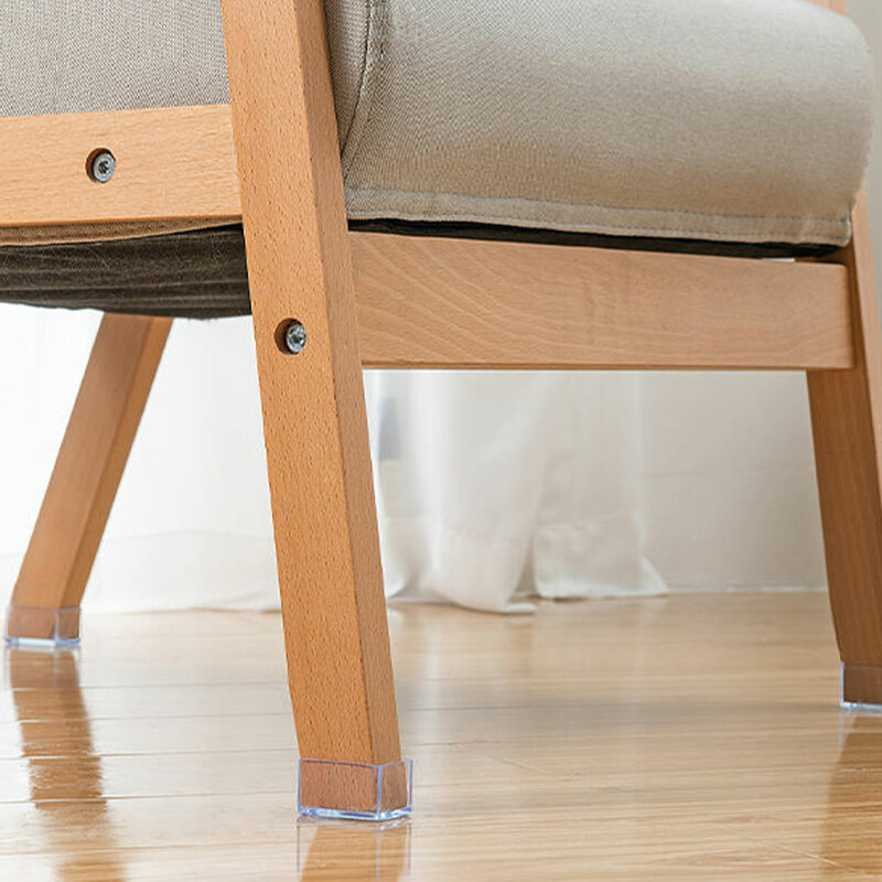 16 sztuk Premium kwadratowe silikonowe nakrętki na krzesła i szerokie nakładki na nogi do mebli