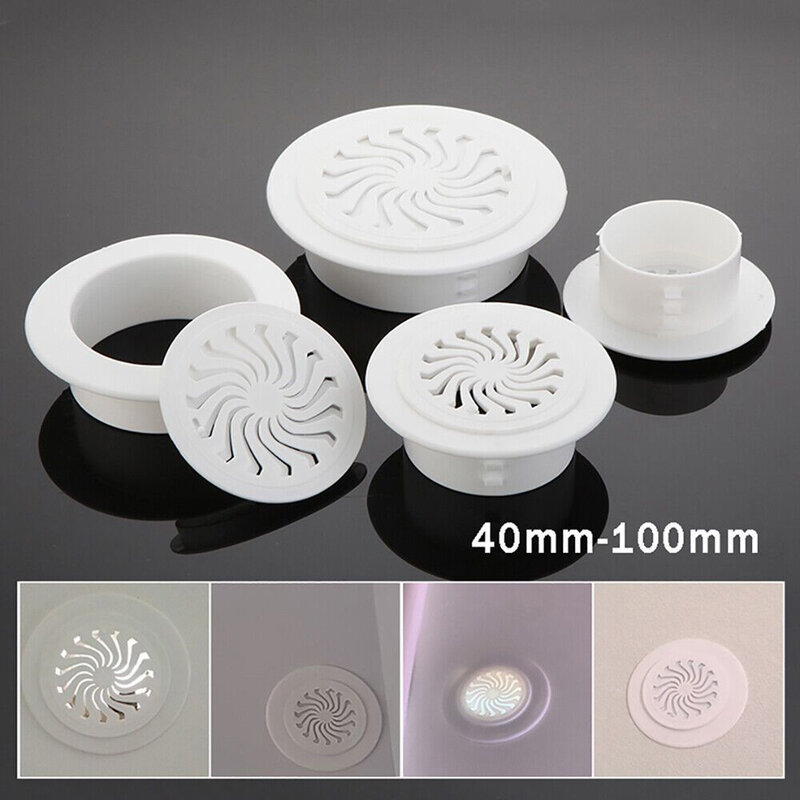 Ventilation Parts Grille Cover Universal Wall Hole Decor White 1PC Air Vent Grille Parts Plastic For Air Vent Grille