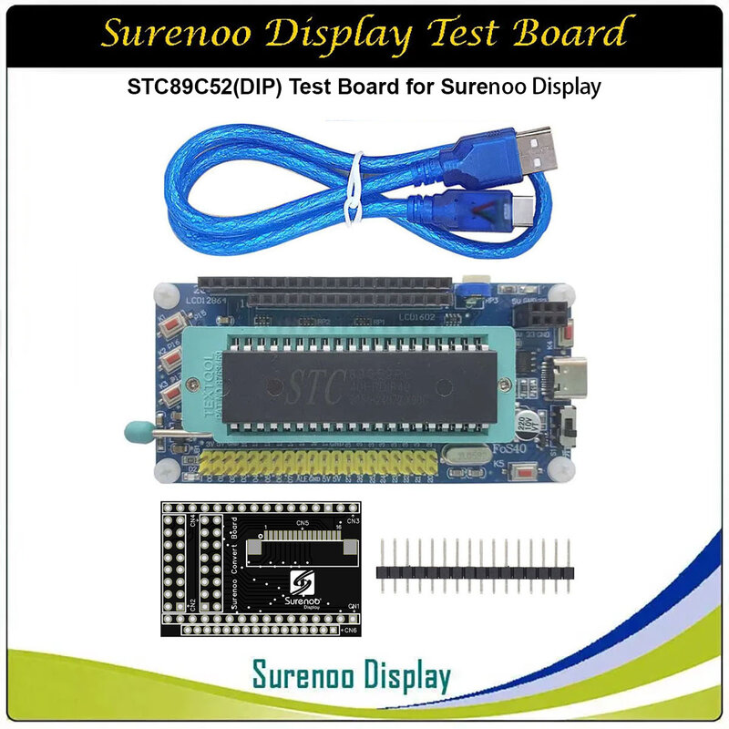 Surenoo символьный ЖК-модуль OLED VFD параллельный IIC I2C STC89C52 ATMega328P Surduino UNO Nano мини тестовая плата