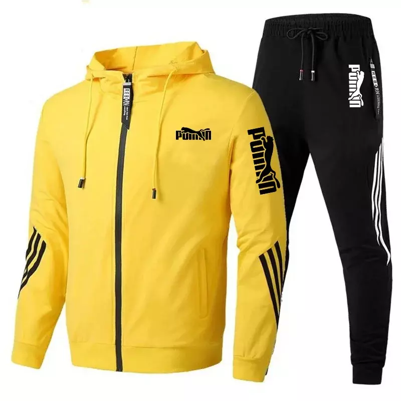 Heren Sweatshirt Set Hoodies En Joggingbroek Hoge Kwaliteit Mannen Outdoor Casual Sport Jogging Pak Gym Longmouw Trainingspak S-3XL
