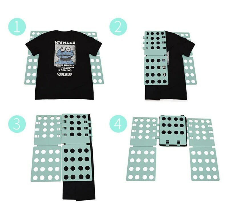 Roupas Folding Board Adultos Roupas Infantis Folder Bender Plastic Practical Detacha All Size Quick Fold the Clothes T Shirts