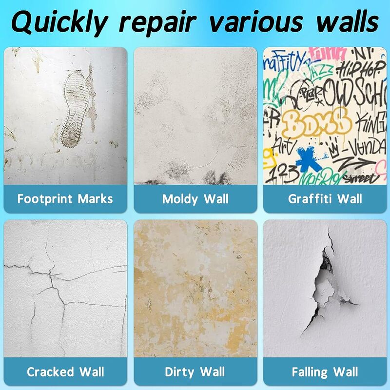 Cubicseven DIY Wall Small Roller Paint Brush Patching Paste Household New Beauty Repair Wall Graffiti Home Painting Tools
