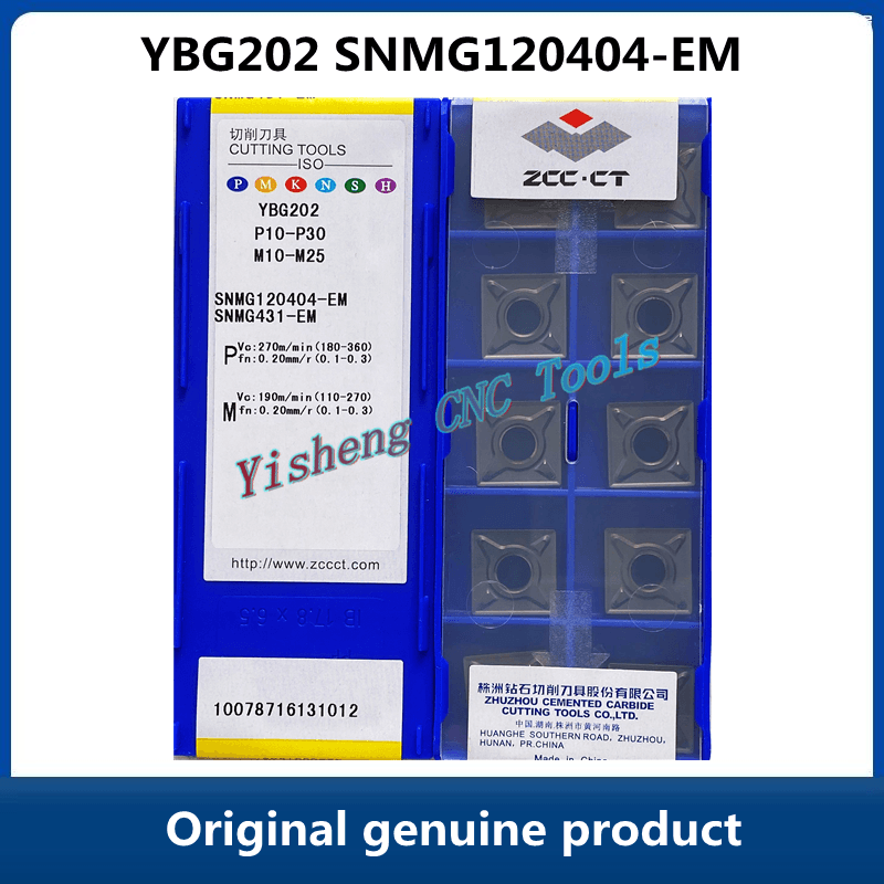 Оригинальные ZCC CT YBG202 SNMG120404-EM YBG205 YBM153 YBM253 карбидные Токарные вставки с ЧПУ