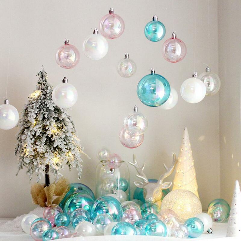 Mini adornos de bolas de Navidad inastillables para bricolaje, decoración navideña, juego de 12/24/36, reutilizable
