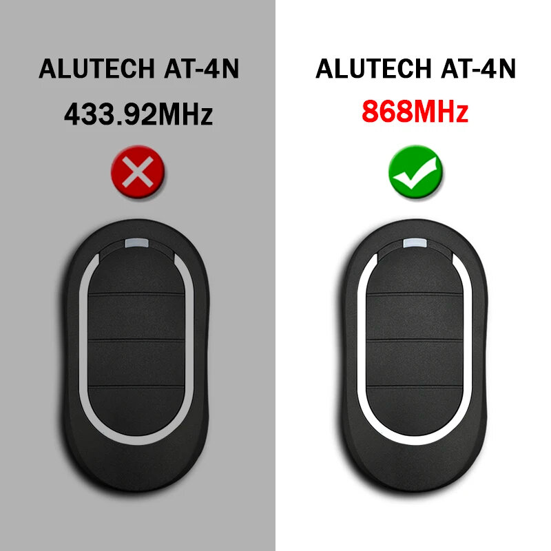 AT-4N Alutech 868 Gate Opener Remote Control 868MHz Garage Door Control AT-4N Remote Control 4 Channel Command