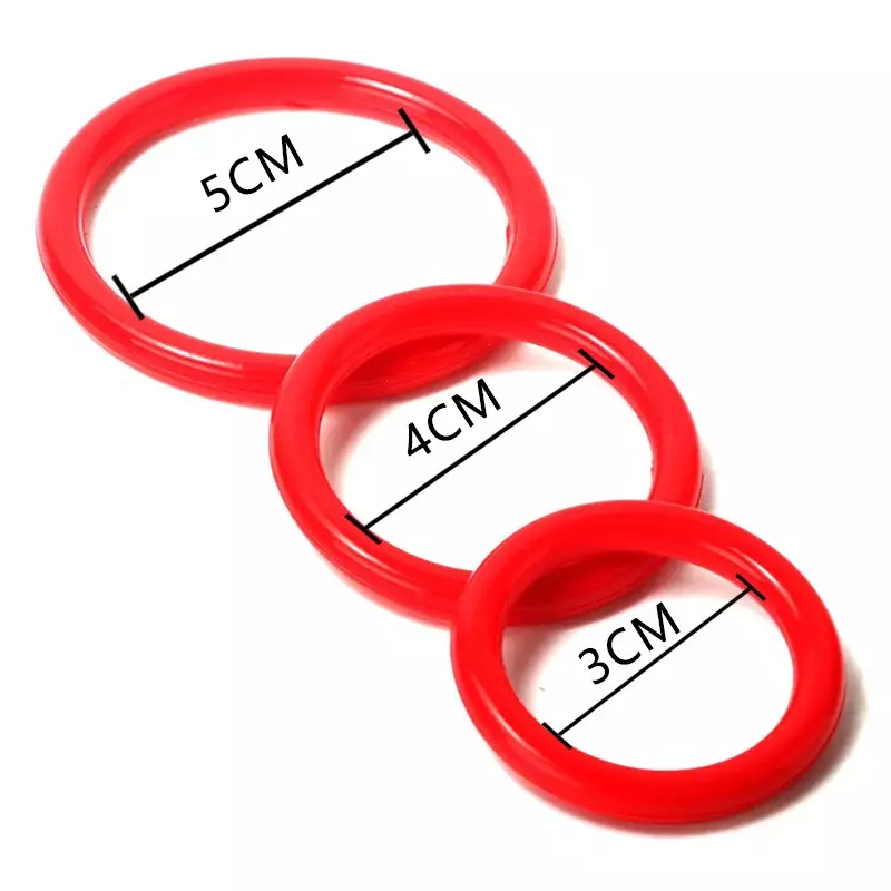 3pcs/set Semen Lock Ring Silicone Durable Penis Ring Men Ejaculation Delay Cock Rubber Rings Sex Toys for Male Sex Rings