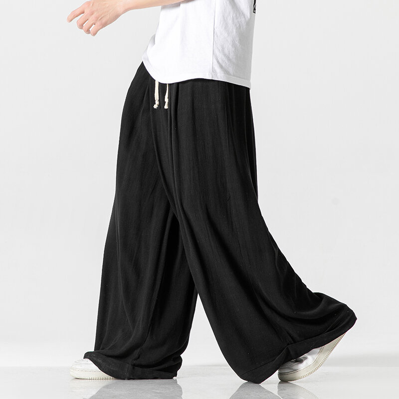 Pantalones bombachos para hombre y mujer, pantalón informal Harajuku con cintura elástica, ropa de calle Vintage, primavera y verano
