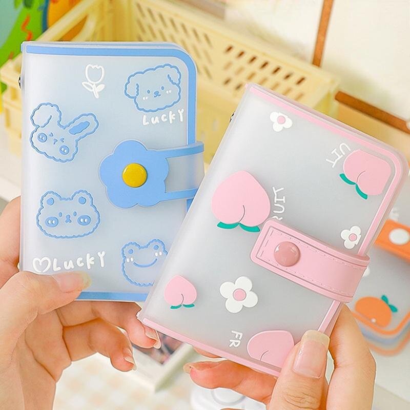 Mini Photo Album Pu/pvc Materail Anti Degaussing Id Card Holder Cute New Card Bag Card Holder Storage Tool Multi Card Holder 62g