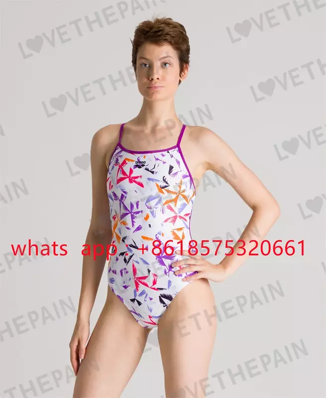 Kostium kąpielowy damski jednoczęściowy Triathlon z powrotem seksowne stroje kąpielowe funkcjonalny strój kąpielowy sportowy Bikini do pływania strój kąpielowy nowy