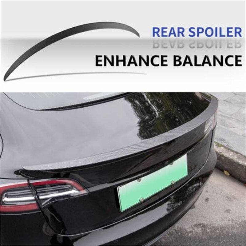 Spoiler ABS/Real Carbon ModelY Rear Wing Lip For Tesla Model 3/Y Highland 2024 Accessories Model3 Decoration Auto Exterior Parts