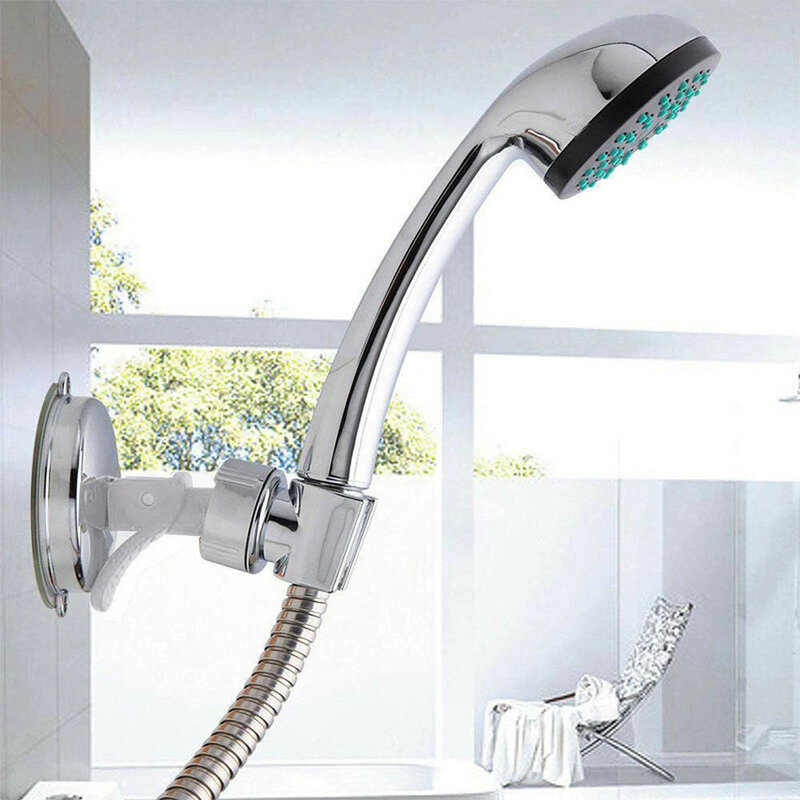 Vakuum Saugnapf Dusche Kopf Halter Einstellbare Showerhead Halterung Wand Montiert Ständer SPA Bad Universal Leuchte