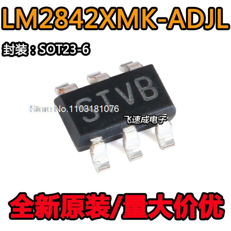 (10ชิ้น/ล็อต) LM2842XMK-ADJL stvb DC-DC SOT23-6ชิปไฟฟ้าสต็อกใหม่ดั้งเดิม