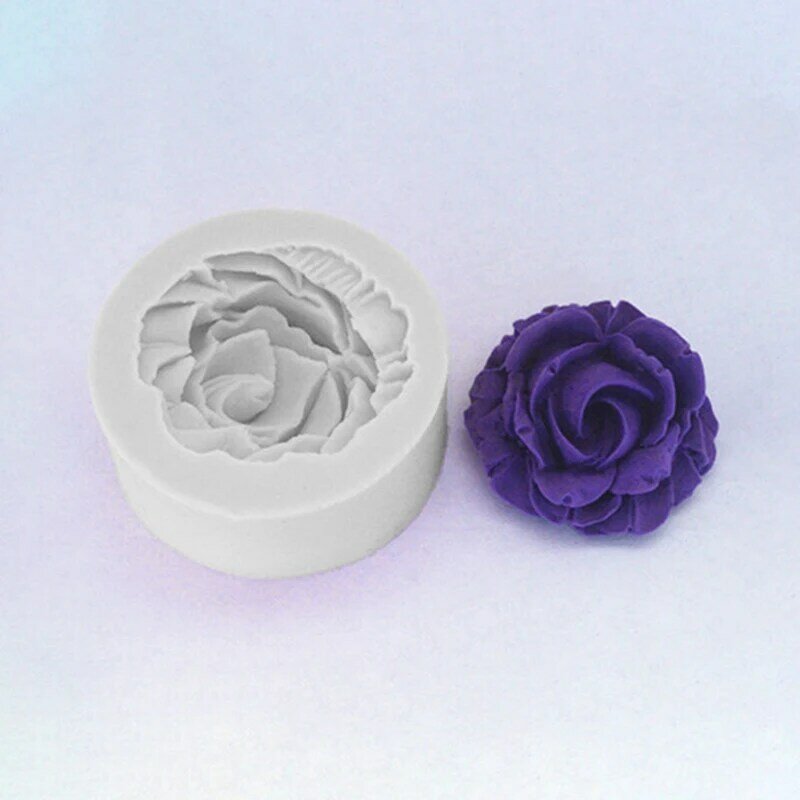 Blooming Rose stampo per torta in Silicone 3D Flower fondente Mousse Cupcake Jelly Candy cioccolato decorativo forniture da cucina strumenti di cottura