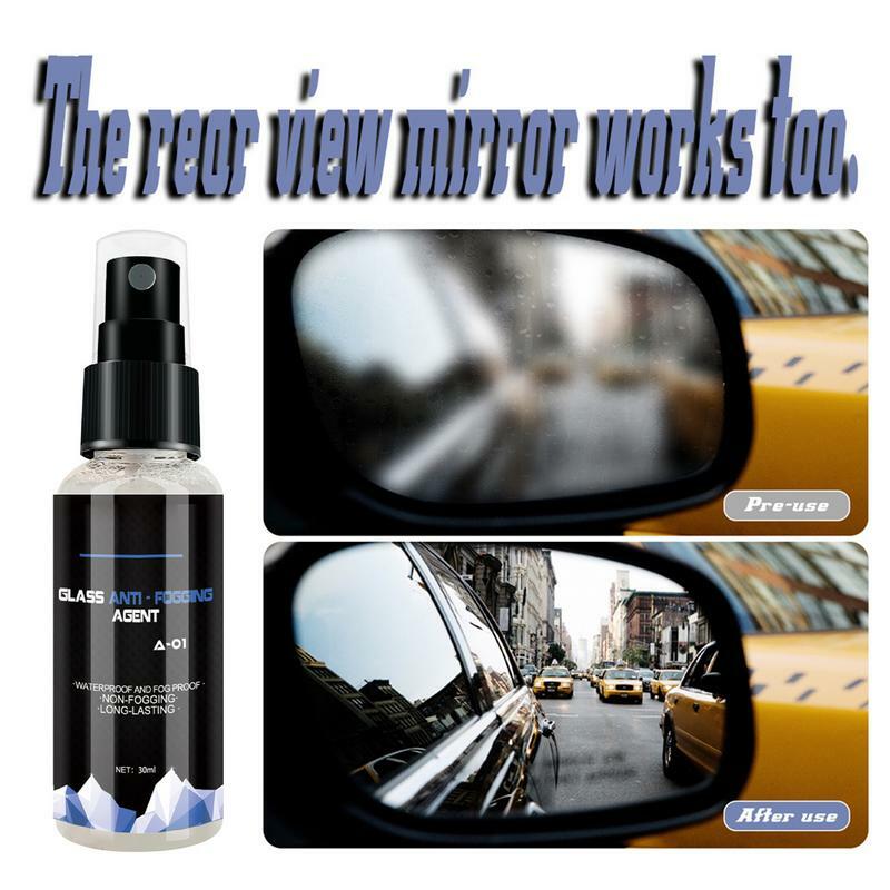 Spray repelente de água para carro, agente anti-embaciamento, vidro do pára-brisa dianteiro, sprays à prova de chuva, 30ml, 100ml