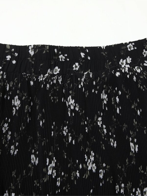 Летняя женская цветочная пикантная шифоновая юбка ZUZK, Новая Винтажная Женская мини-юбка с эластичным поясом, элегантная крутая фея, 420403