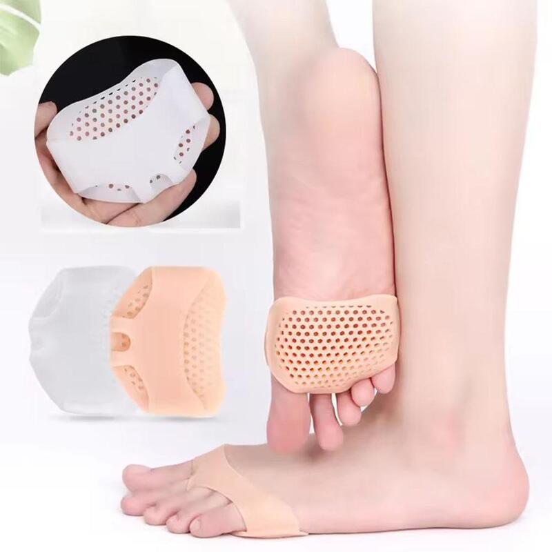 Silicone Toe Separator para Metatarsal Dor Massagem, Foot Orthotics Meias, Foot Care Tool, Anepé Pads, F2H2, 1 Par