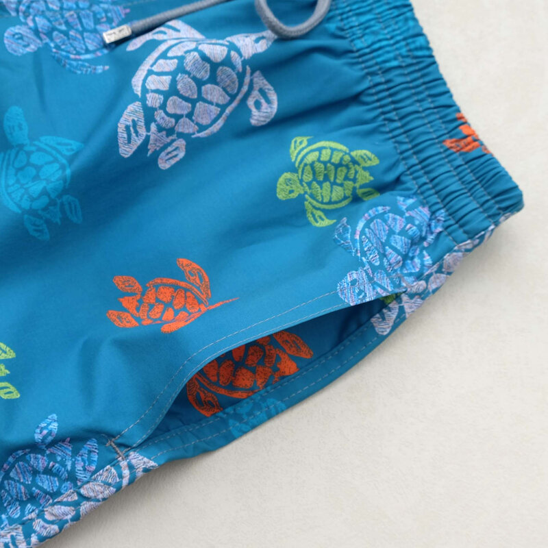 Alta qualità New Styley Beach Surf Swimwear Multicolore vivebreq Turtles 4 Way Stretch Printed Board Shorts Mesh Surf Trunks