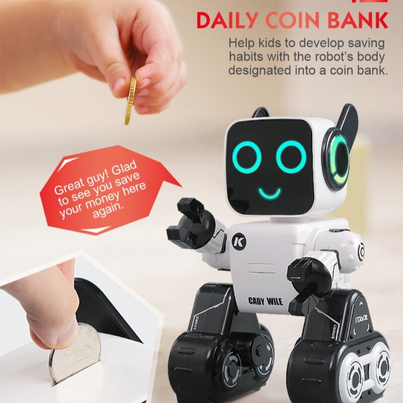 JJRC-Robot Télécommandé Intelligent R4 pour Enfant, Pigments Chantant, brev, Conte d'Histoires, Cadeaux d'Anniversaire