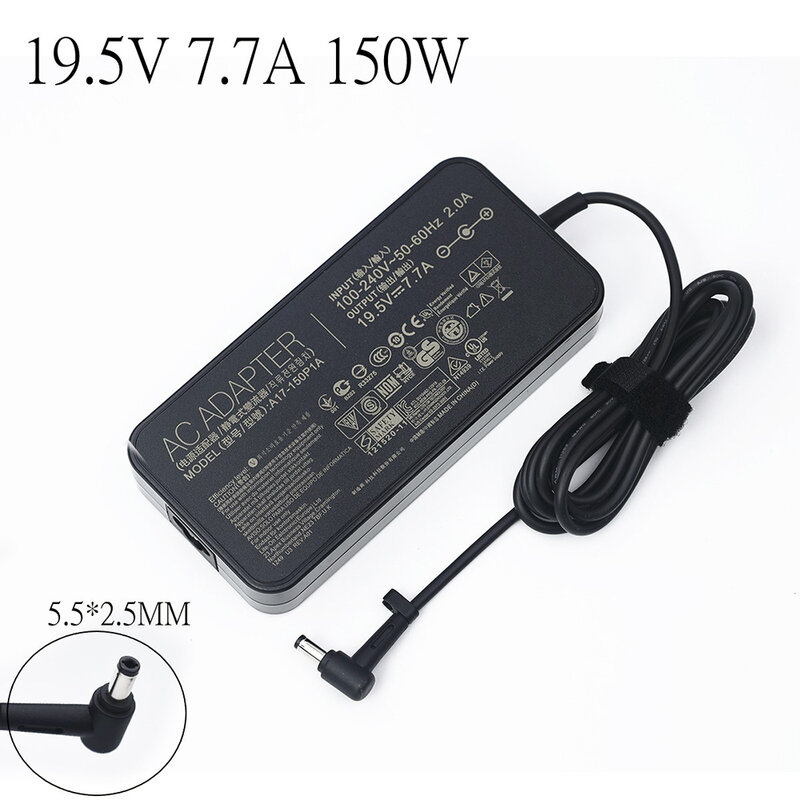for ASUS 19.5V 7.7A AC Adapter Charger A17-150P1A ADP-120ZB BB ADP-150NB D Power Supply G71 G72G G74 G73