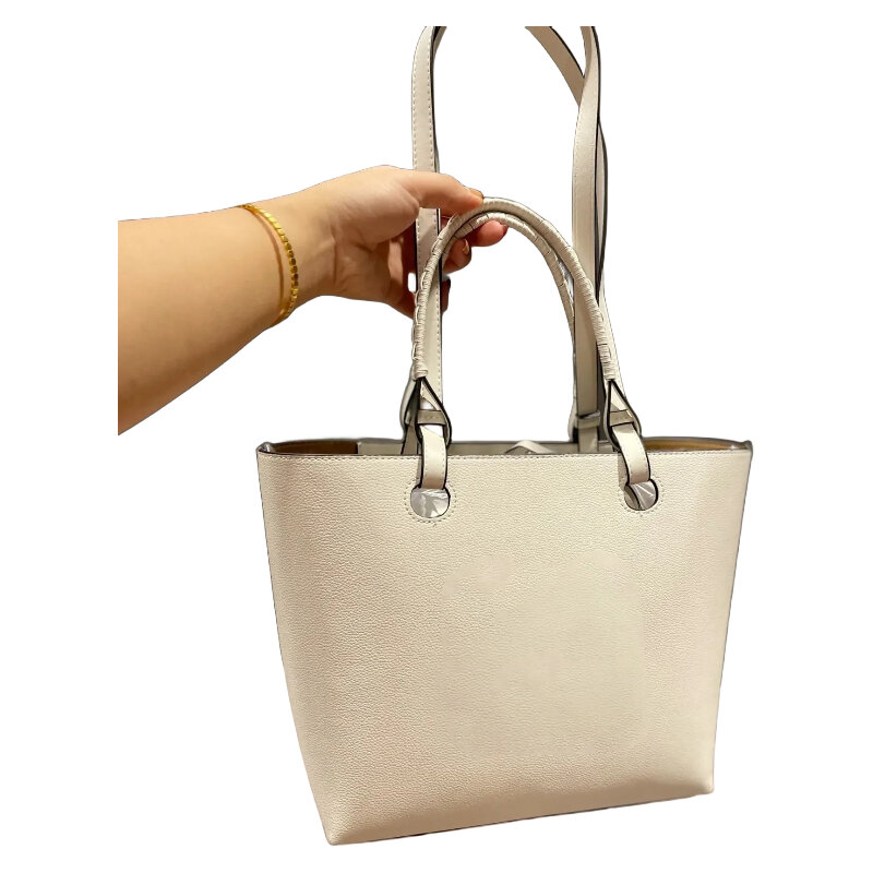 Neue Luxus große Kapazität lässige Tasche Marke Pendler klassische Handtasche Frühling/Sommer Erde Farbe Bambus Griff Frauen Männer