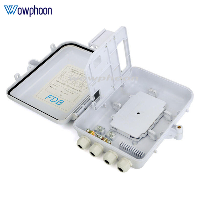 Optical fiber distribution box, 1x8, PLC splitter, 12 core, nap, 1:8 customized