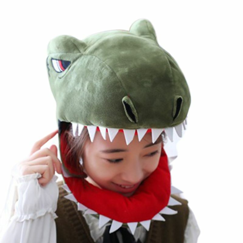 Japanischen Nette Cartoon Dinosaurier Maske Erwachsene Kinder Halloween Party Cosplay Acces