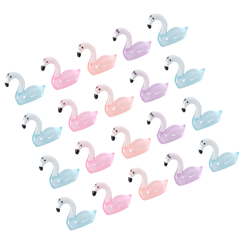 30Pcs Tiny Landscape Flamingo Ducks Miniature Mini Flamingo Crafts decorazione paesaggistica in vaso