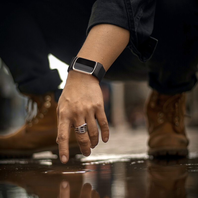 2 teile/los Magnetische Metall Strap Für Fitbit Gebühr 5 Band Armband Smart Armband Für Fitbit Gebühr 5 Correa Strap-Armband