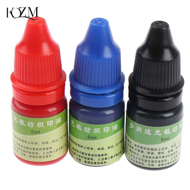5ml Ink Textile Clothes Waterproof Ink Special Ink For Students Children Name Stamp Printing On Clothing Wash Not Fade