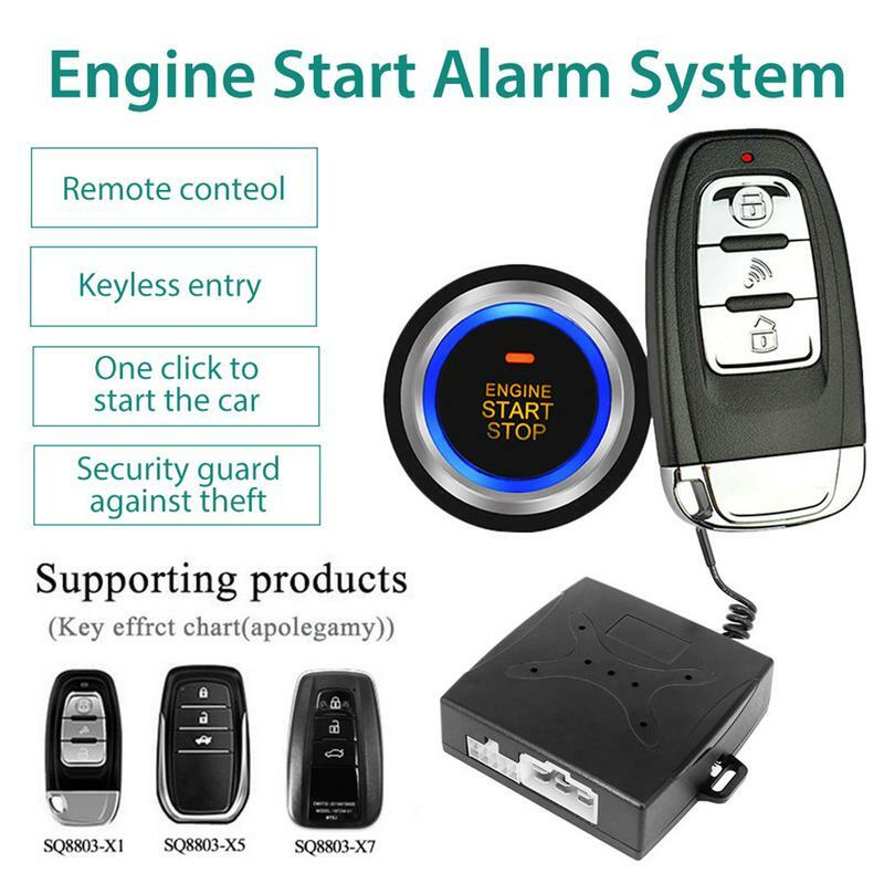 Alarma de coche de 12V, sistema de entrada sin llave, antirrobo, cerradura de puerta Central, Kit de arranque remoto, accesorios de coche