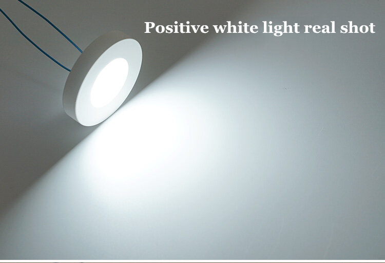 Miniluz LED descendente montada en superficie, 220V, 240V, 5W, 7W, Panel de luz ultrafino, iluminación interior, lámpara de armario de cocina para el hogar