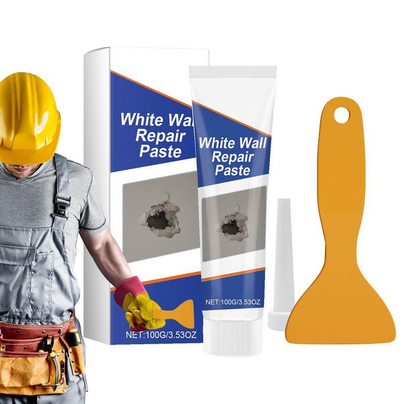 Grande furo Drywall Patch Repair Kit com raspador, Remendando agente, Removendo