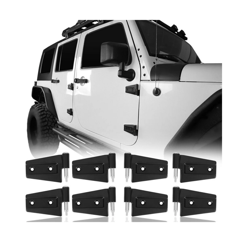 Karosserie seite 4-türige Scharniere montieren Kit Edelstahl für Jeep Wrangler jk