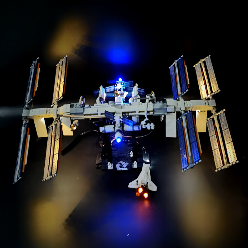 Kit de luz led conjunto para 21321 estação espacial internacional blocos de construção tijolos (apenas luzes) não incluindo modelos diy brinquedos crianças