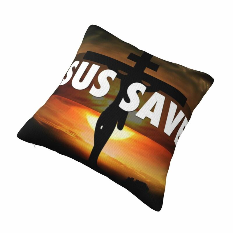 Praça Jesus Throw Pillow Case, Sofá Pillow, salvou a minha vida