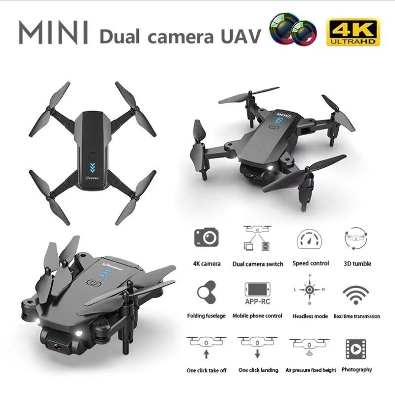 Mini Dron teledirigido con cámara HD 1080, cuadricóptero plegable con WiFi, FPV, Modo para mantener la altitud, RTF 4DRC, fotografía en vivo