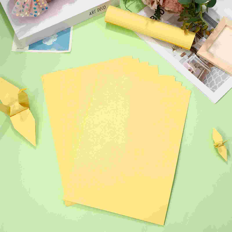 ผ้าปูเตียงผ้าห่มกระดาษเครื่องพิมพ์ A4สีเหลืองอเนกประสงค์รางวัลศิลปะงานฝีมือเครื่องเขียนสำนักงานอิงค์เจ็ท