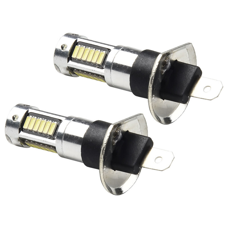 차량용 LED H1 헤드라이트 전구 키트, 6000k 백색 LED 안개등 전구 변환 키트, 울트라 브라이트 안개등 운전등 액세서리