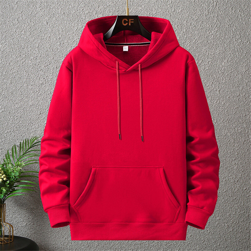 Effen Kleur Hoodies Mannen 12XL 10XL Plus Size Hoodies Herfst Winter Dikke Fleece Hoodie Mannelijke Grote Maat 12XL Hooded Trui zwart