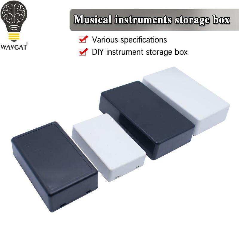 Caso impermeável do armazenamento do instrumento, caixa de DIY, branco e preto, caixa eletrônica do projeto, caixas do cerco, 70mm, 100mm